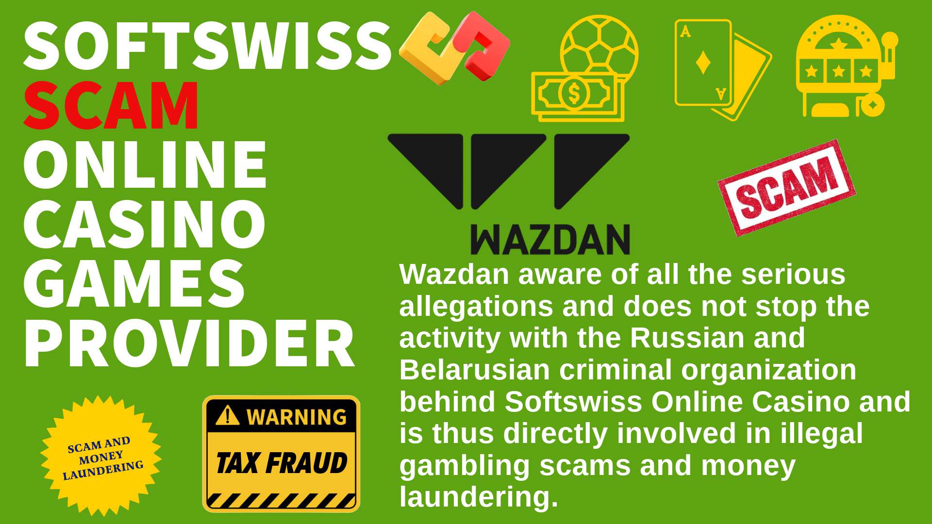 Wazdan - softswiss scam - Casino by Softswiss